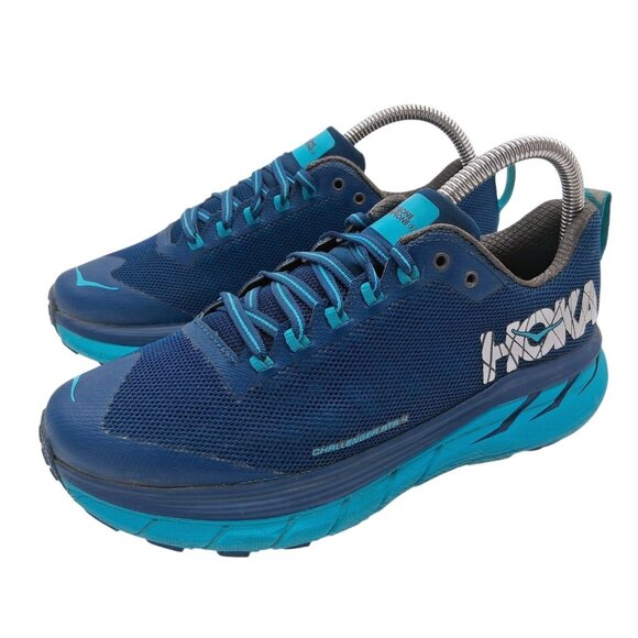 Hoka One One Challenger ATR 4 Shoes Womens Size 6.5 Blue Trail Running Athletic - Picture 1 of 9